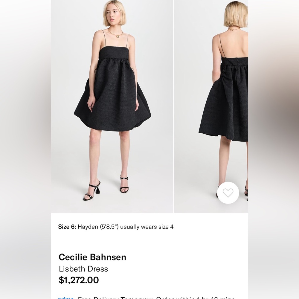 Cecilie Bahnsen Lizbeth Dress - NEW WITH TAGS!